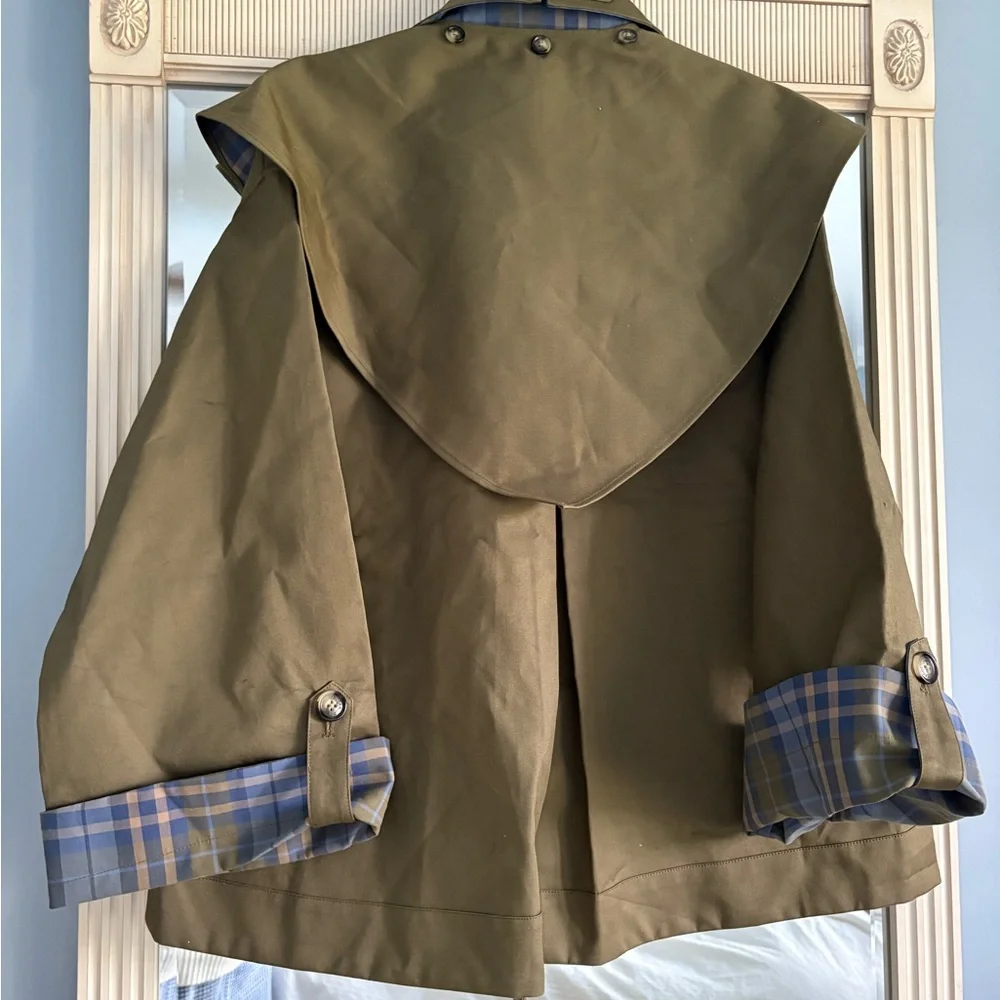 Damson Madder Reversible Jerry Crop Trench - Picture 2 of 6